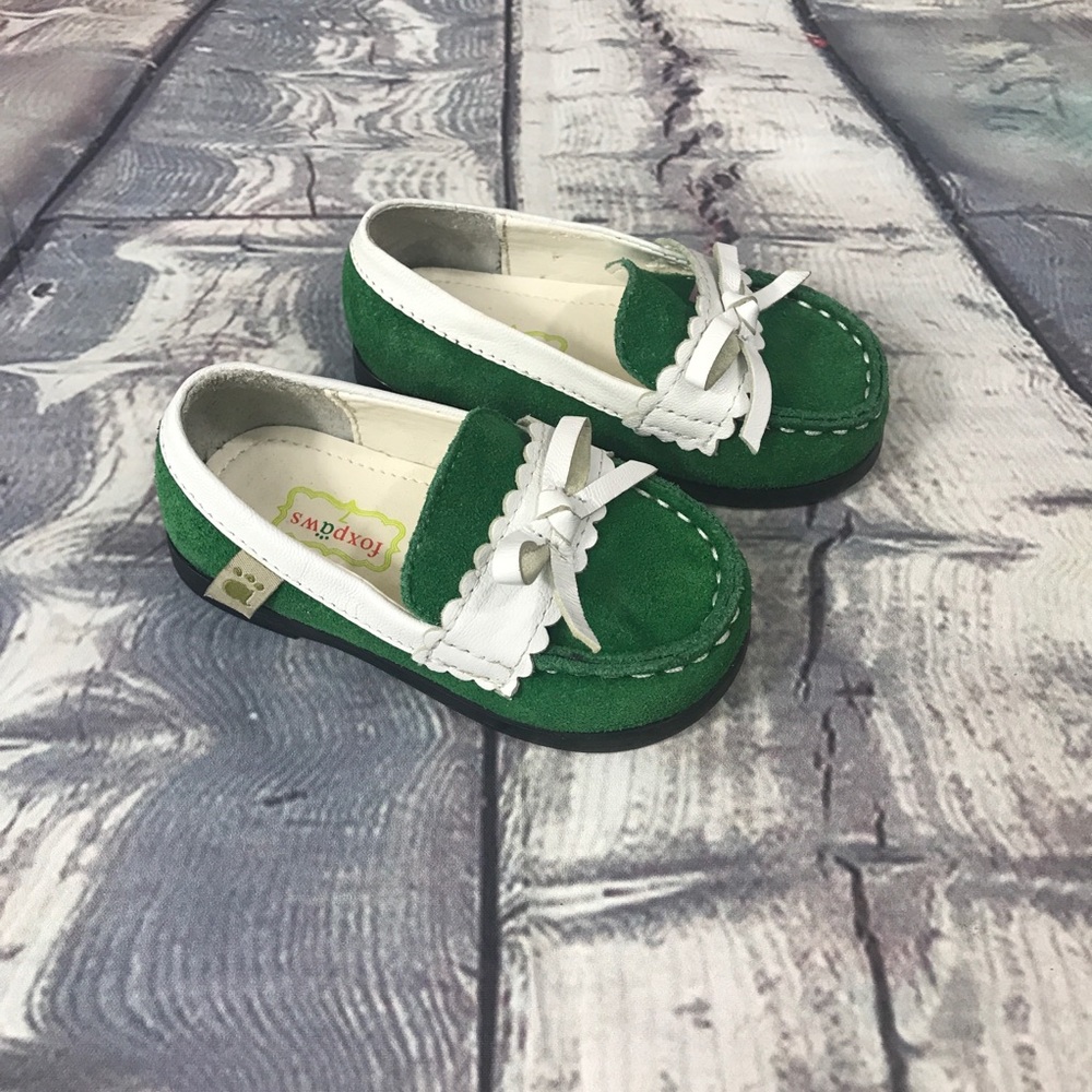 Foxpaws Kelly Green Suede Loafers
